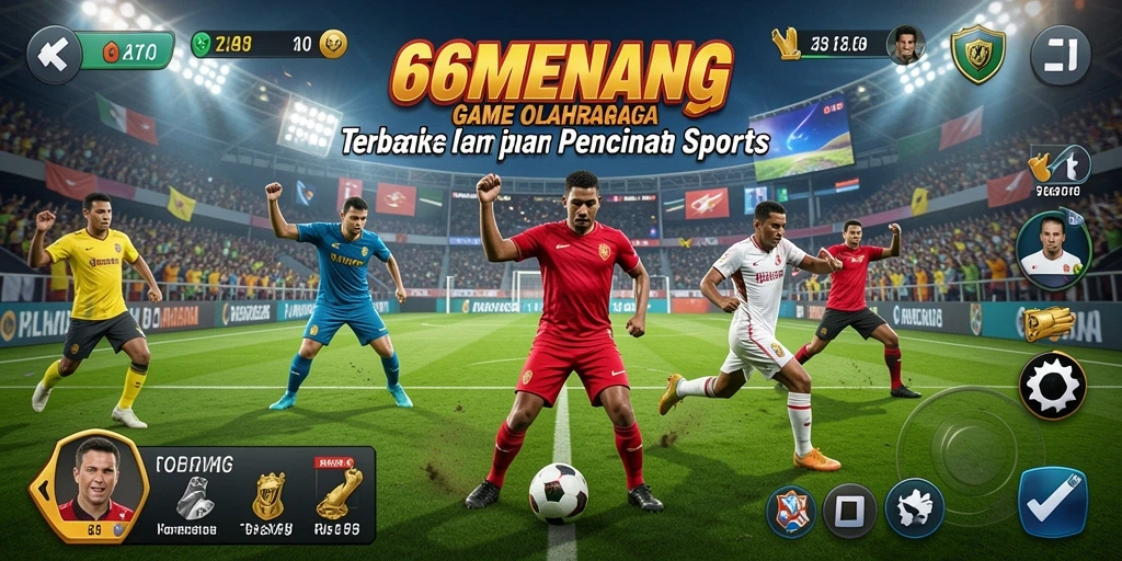 Tampilan gameplay mendebarkan di 66MENANG dengan aksi olahraga yang seru.