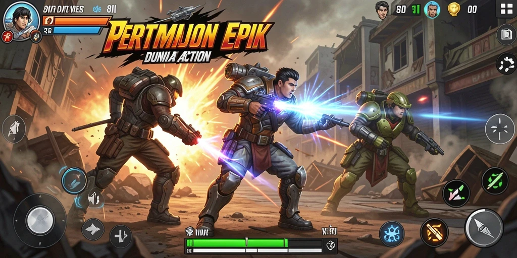 Tampilan gameplay intens dan menakjubkan dari 8II.