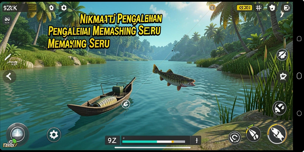 Tangkapan ikan besar dalam gameplay 9ZK yang seru.