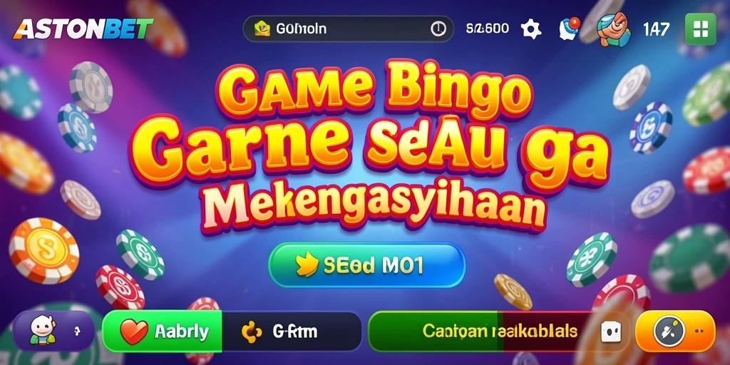 Tampilan menarik gameplay bingo di ASTONBET.