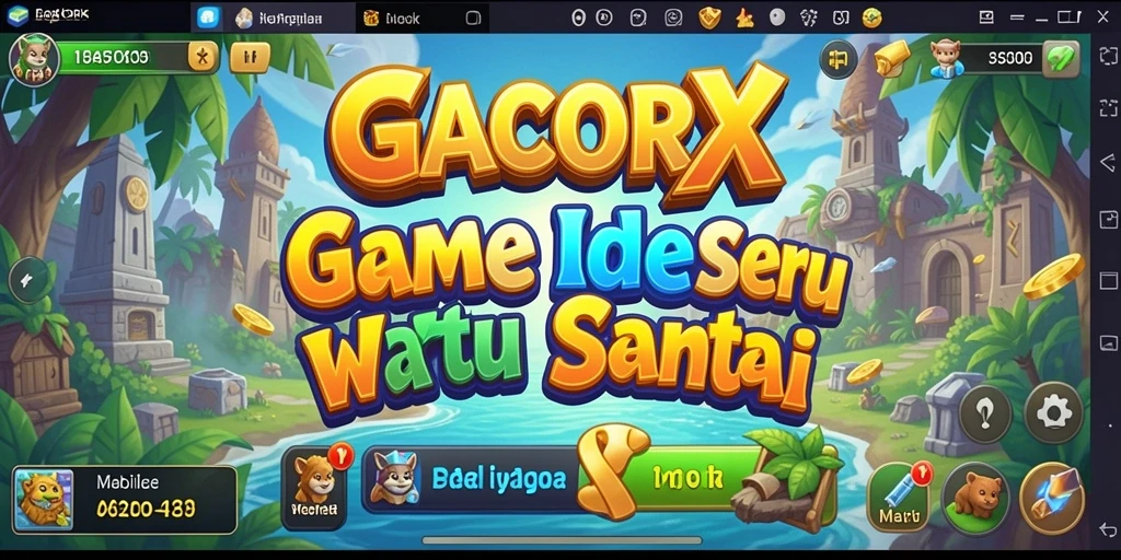 Screenshot utama GACORX menampilkan gameplay santai dan menyenangkan.