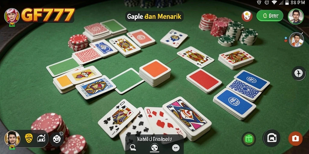 Tampilan gameplay Gaple yang seru dan interaktif di GF777.