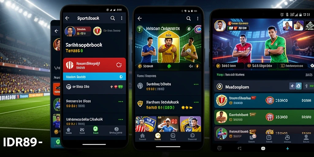 Tampilan screenshot utama IDR89 menampilkan fitur taruhan olahraga yang interaktif.