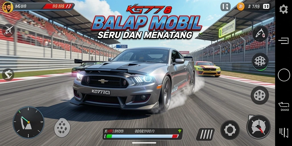 Menampilkan gameplay balap mobil yang mendebarkan.