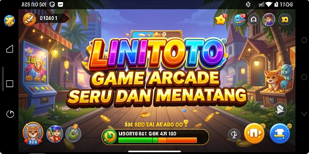 Tampilan gameplay seru LINITOTO yang penuh tantangan.
