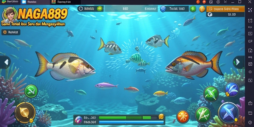 Screenshot gameplay NAGA889 yang penuh aksi Tembak Ikan.