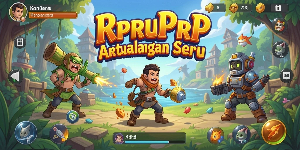 Tampilan gameplay RPRPRP dengan tantangan seru dan karakter unik.