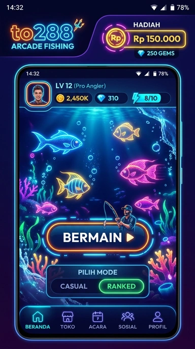 Tampilan aplikasi to288 di perangkat Android.